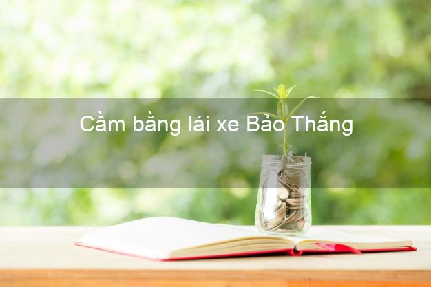 Cầm bằng lái xe Bảo Thắng Lào Cai