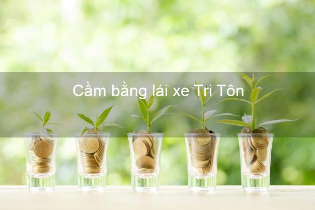 Cầm bằng lái xe Tri Tôn An Giang